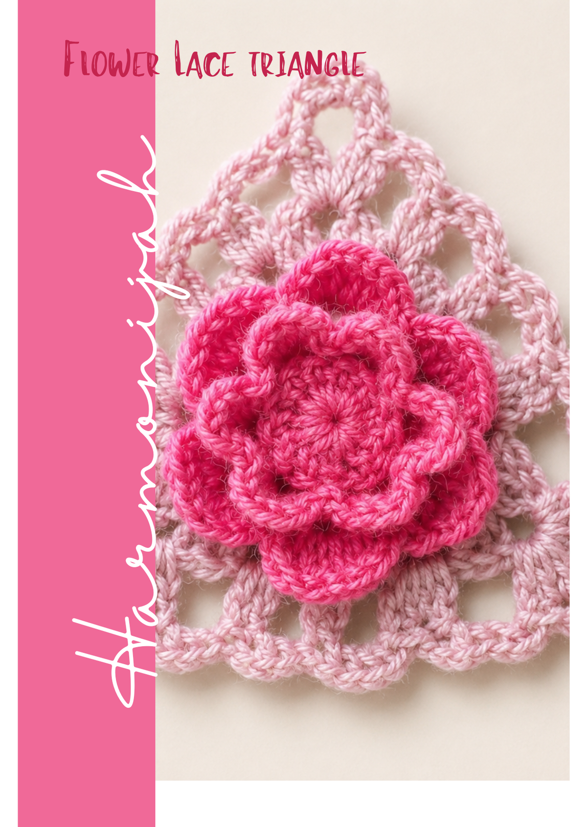 Elegant Triangle with Flower — Crochet Pattern