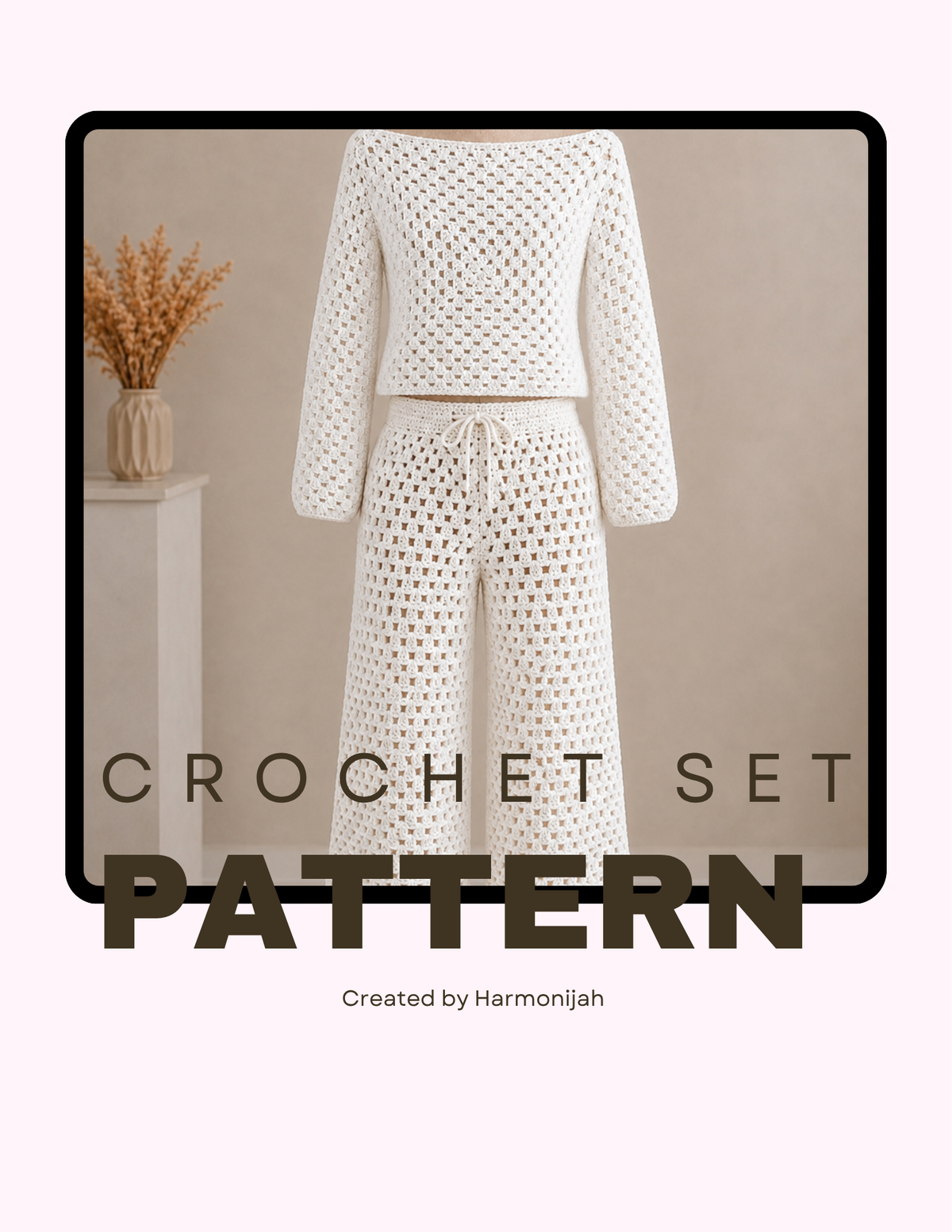 Crochet Sweater & Long Pants Set Pattern